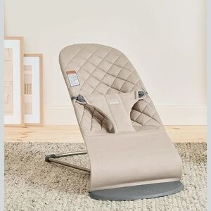 Brand NIB Bjorn Borg Beige Baby Bouncer